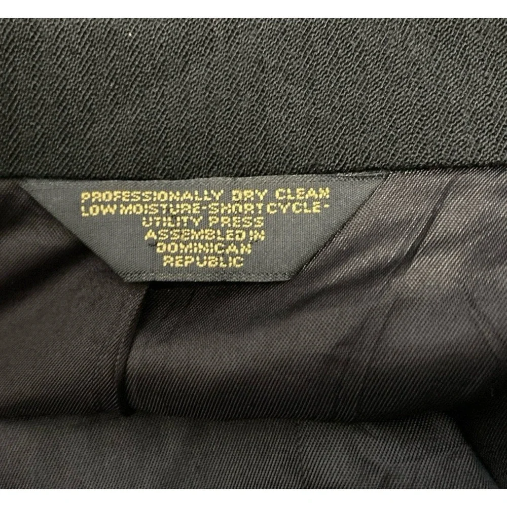 Vintage Bellini Uomo Mens 48R Black Double Breasted Wool Blazer Sport Coat